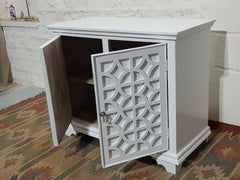 French Arched Hand Carved Solid Wood Buffet Sideboard White French Arched Hand Carved Solid Wood Buffet Sideboard White