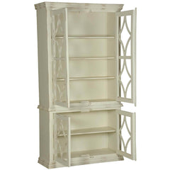 French Arched Diamonds Solid Mango Wood Display Cabinet Armoire With Shelves French Arched Diamonds Solid Mango Wood Display Cabinet Armoire With Shelves