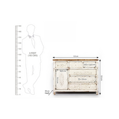 The Attic Utah Solid Wood Sideboard White The Attic Utah Solid Wood Sideboard White