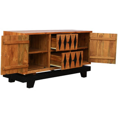 French Arched Hand Carved Indian Solid Wood 2 Drawer And 2 Door Large Sideboard French Arched Hand Carved Indian Solid Wood 2 Drawer And 2 Door Large Sideboard