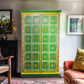 Avani Indian Hand Painted Solid Wood Cabinet Wardrobe D76