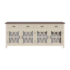 French Arched Indian Solid Wood 4 Drawers Extra Large Long Sideboard French Arched Indian Solid Wood 4 Drawers Extra Large Long Sideboard