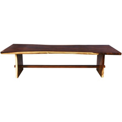 Cahokia Suar Wood Single Slab Large Live Edge Dining Table Cahokia Suar Wood Single Slab Large Live Edge Dining Table