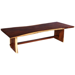 Cahokia Suar Wood Single Slab Large Live Edge Dining Table Cahokia Suar Wood Single Slab Large Live Edge Dining Table