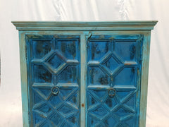 French Arched Hand carved Doors Buffet Sideboard Turquoise 107x45x103cm French Arched Hand carved Doors Buffet Sideboard Turquoise 107x45x103cm