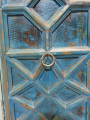French Arched Hand carved Doors Buffet Sideboard Turquoise 107x45x103cm French Arched Hand carved Doors Buffet Sideboard Turquoise 107x45x103cm