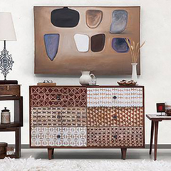 The Attic Vicent Solid Wood Sideboard Honey The Attic Vicent Solid Wood Sideboard Honey