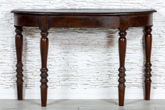 Indian Hand Carved French Solid Wooden Hall Table Coffee Table 122x36x79cm Brown Indian Hand Carved French Solid Wooden Hall Table Coffee Table 122x36x79cm Brown
