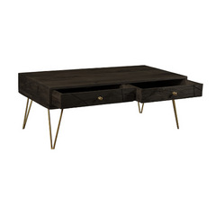 The Attic Oslo Solid Wood Coffee Table Walnut The Attic Oslo Solid Wood Coffee Table Walnut