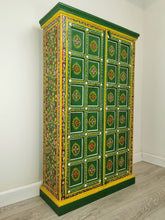 Avani Indian Hand Painted Solid Wood Cabinet Wardrobe D76