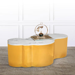 Pyrite Cloud Centre Table For Living Room (Stainless Steel) Pyrite Cloud Centre Table For Living Room (Stainless Steel)