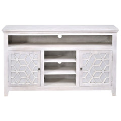 French Arched Hand Carved Indian Solid Wood Tv Unit Cabinet White French Arched Hand Carved Indian Solid Wood Tv Unit Cabinet White
