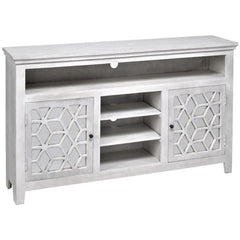 French Arched Hand Carved Indian Solid Wood Tv Unit Cabinet White French Arched Hand Carved Indian Solid Wood Tv Unit Cabinet White