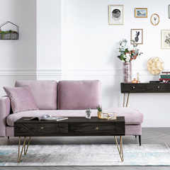 The Attic Oslo Solid Wood Coffee Table Walnut The Attic Oslo Solid Wood Coffee Table Walnut