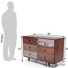 The Attic Vicent Solid Wood Sideboard Honey The Attic Vicent Solid Wood Sideboard Honey