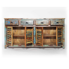 The Attic Wyoming Solid Wood Sideboard Multicolor The Attic Wyoming Solid Wood Sideboard Multicolor