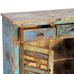 The Attic Wyoming Solid Wood Sideboard Multicolor The Attic Wyoming Solid Wood Sideboard Multicolor