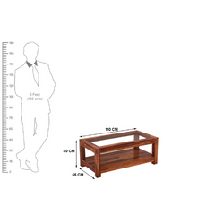 The Attic Riva Solid Wood Coffee Table Honey The Attic Riva Solid Wood Coffee Table Honey