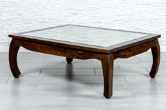 Indian Hand Classic Evergreen Solid Wooden Hall Table Coffee Table 125x100x47cm Brown Indian Hand Classic Evergreen Solid Wooden Hall Table Coffee Table 125x100x47cm Brown