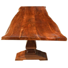 Live Edge Acacia Wood Trestle Farmhouse Dining Table Live Edge Acacia Wood Trestle Farmhouse Dining Table