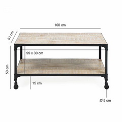The Attic Solid Wood Coffee Table Natural The Attic Solid Wood Coffee Table Natural