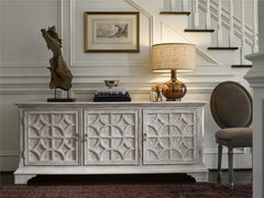 French Arched Carved Diamond Doors Buffet Sideboard Whitewash 160x40x80cm French Arched Carved Diamond Doors Buffet Sideboard Whitewash 160x40x80cm