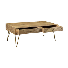 The Attic Solid Wood Coffee Table Natural The Attic Solid Wood Coffee Table Natural