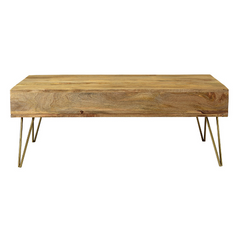 The Attic Solid Wood Coffee Table Natural The Attic Solid Wood Coffee Table Natural