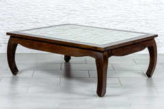 Indian Hand Classic Evergreen Solid Wooden Hall Table Coffee Table 125x100x47cm Brown Indian Hand Classic Evergreen Solid Wooden Hall Table Coffee Table 125x100x47cm Brown