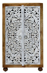 Indian Hand Carved Solid Wooden Cabinet D55 Indian Hand Carved Solid Wooden Cabinet D55