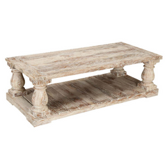 The Attic Troyes Mango Wood Coffee Table Natural The Attic Troyes Mango Wood Coffee Table Natural