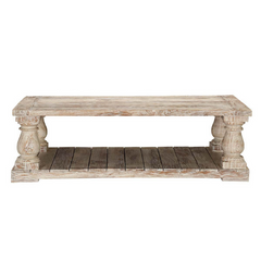 The Attic Troyes Mango Wood Coffee Table Natural The Attic Troyes Mango Wood Coffee Table Natural