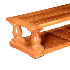 The Attic Troyes Mango Wood Coffee Table Honey The Attic Troyes Mango Wood Coffee Table Honey