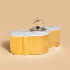 Pyrite Cloud Centre Table For Living Room (Stainless Steel) Pyrite Cloud Centre Table For Living Room (Stainless Steel)