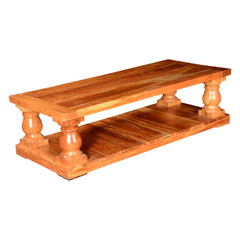 The Attic Troyes Mango Wood Coffee Table Honey The Attic Troyes Mango Wood Coffee Table Honey
