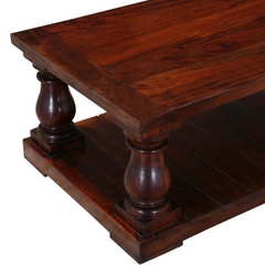 The Attic Troyes Mango Wood Coffee Table Mahogany The Attic Troyes Mango Wood Coffee Table Mahogany