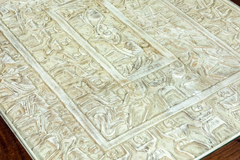 Indian Hand Classic Evergreen Solid Wooden Hall Table Coffee Table 125x100x47cm Brown Indian Hand Classic Evergreen Solid Wooden Hall Table Coffee Table 125x100x47cm Brown