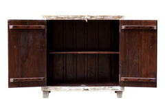 Antique Indian Floral Hand Carved Solid Wooden Vanity 90x40x90cm A0116  -   Antique Indian Floral Hand Carved Solid Wooden Vanity 90x40x90cm A0116  -