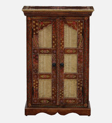 Shanti Surprise  Hand Painted Solid Wood Cabinet In MultiColour Shanti Surprise  Hand Painted Solid Wood Cabinet In MultiColour