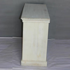 Antique Indian Old Door Sideboard White Antique Indian Old Door Sideboard White