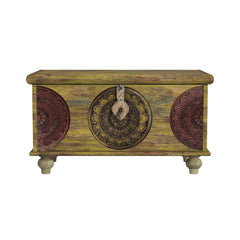 Hand Carved Solid Wood Coffee Table With Storage Chest B3 Hand Carved Solid Wood Coffee Table With Storage Chest B3