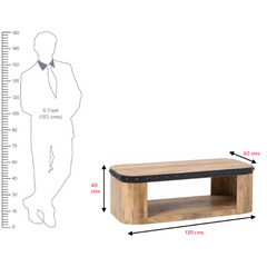 The Attic Wexford Mango Wood Coffee Table Natural The Attic Wexford Mango Wood Coffee Table Natural