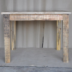 Corso Reclaimed & Mango Wood Square Dining Table 4-8 Seater Natural 90-100cm Corso Reclaimed & Mango Wood Square Dining Table 4-8 Seater Natural 90-100cm