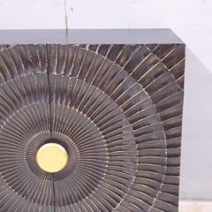 Indian Handmade Carved Solid Hard Wood French Legged Sideboard Black 80x40x80Cm Indian Handmade Carved Solid Hard Wood French Legged Sideboard Black 80x40x80Cm