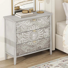 Indian Hand Carved Solid Wooden Bedside Table 01 Indian Hand Carved Solid Wooden Bedside Table 01