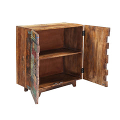 Rainbow Carving Wooden Tile Reclaimed Wood Buffet Sideboard Rainbow Carving Wooden Tile Reclaimed Wood Buffet Sideboard