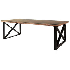 Live Edge X Design Center Table Industrial Dining Table Rectangular 180x100x75cm Live Edge X Design Center Table Industrial Dining Table Rectangular 180x100x75cm