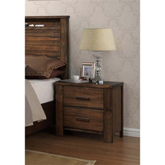 Indian Hand Carved  2-Drawer Solid Wood Bedside Table 48 Indian Hand Carved  2-Drawer Solid Wood Bedside Table 48