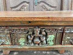 Indian Hand Carved Solid Wood Carved Console Table Indian Hand Carved Solid Wood Carved Console Table