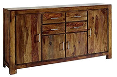 Gfine Sideboard with four doors and four drawers made of solid Sheesham wood 160x40x95Cm Gfine Sideboard with four doors and four drawers made of solid Sheesham wood 160x40x95Cm